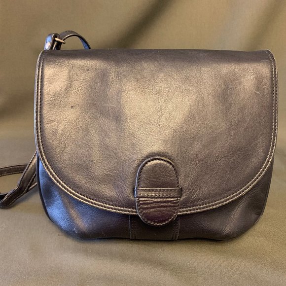 Star International Black Leather Crossbody Bag - Picture 1 of 9